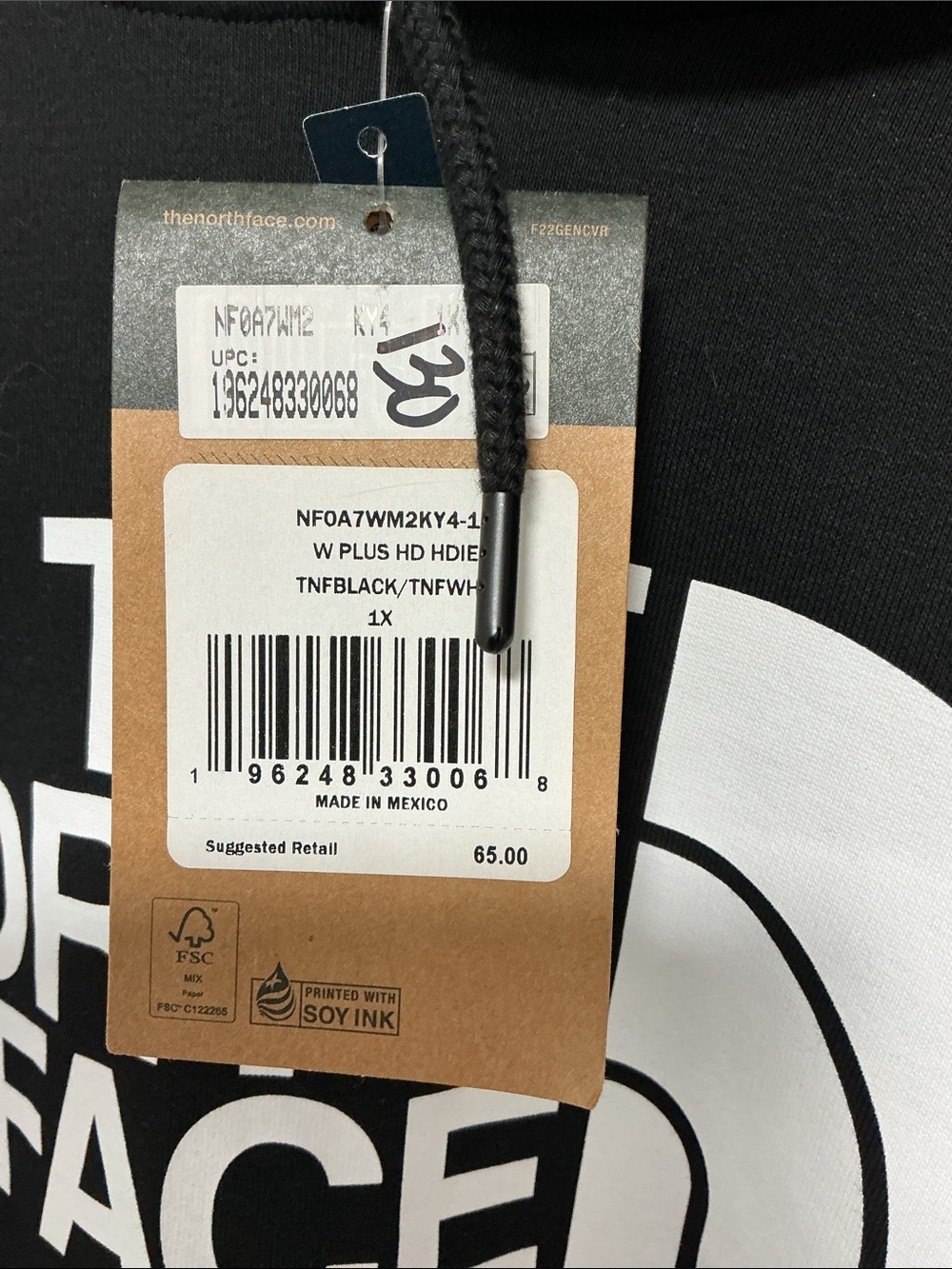 Authentic Northface pullover hoodie - Picture 2 of 2